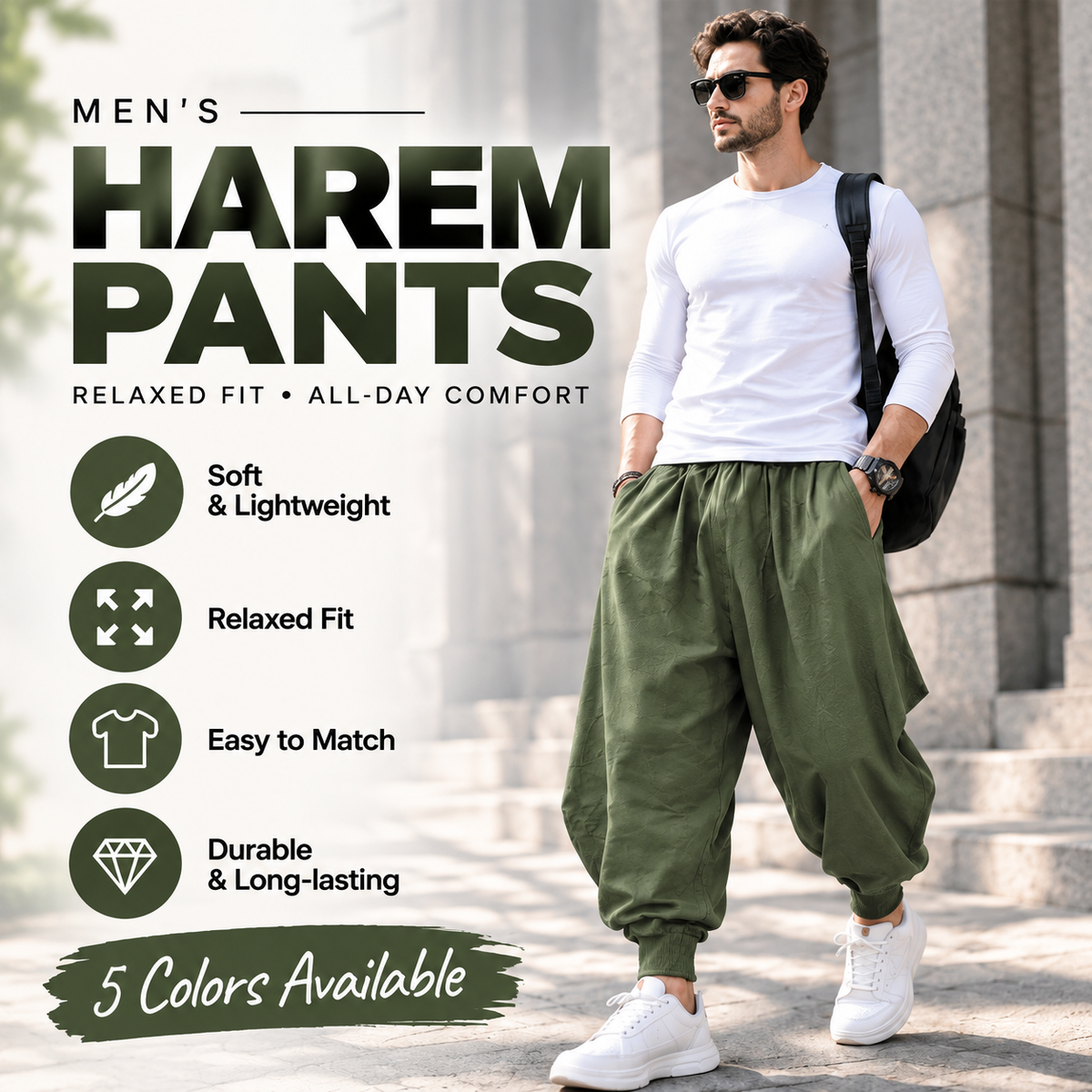 Men's Relaxed Harem Pants