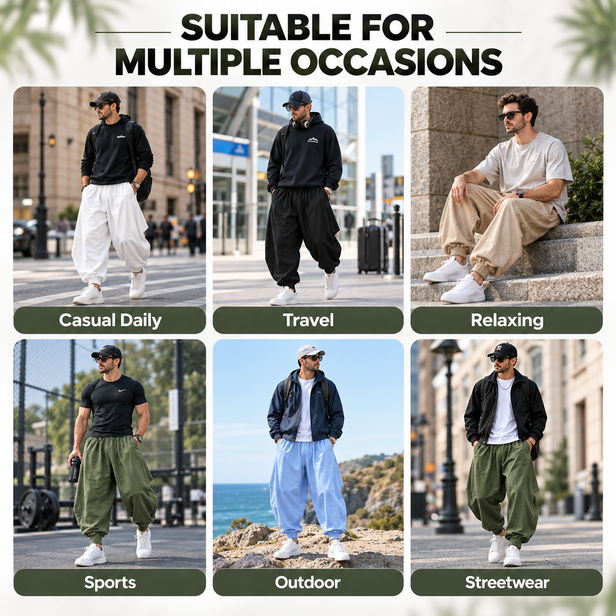 Men's Relaxed Harem Pants