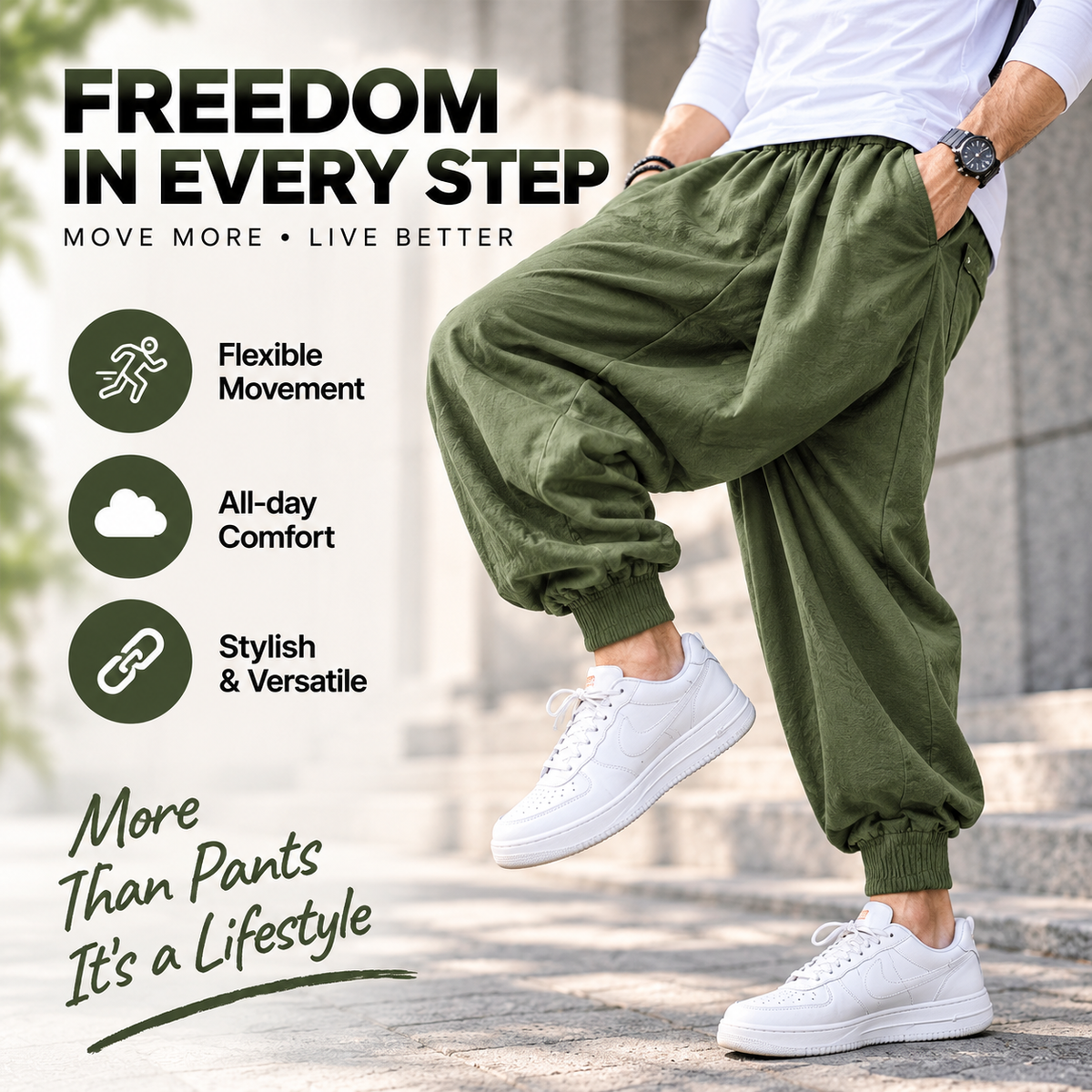 Men's Relaxed Harem Pants