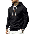 Men's half-zip hoodie in Black