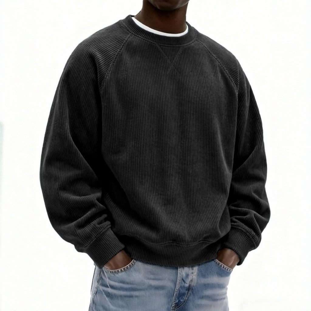 Men's Relaxed Corduroy Crewneck Pullover